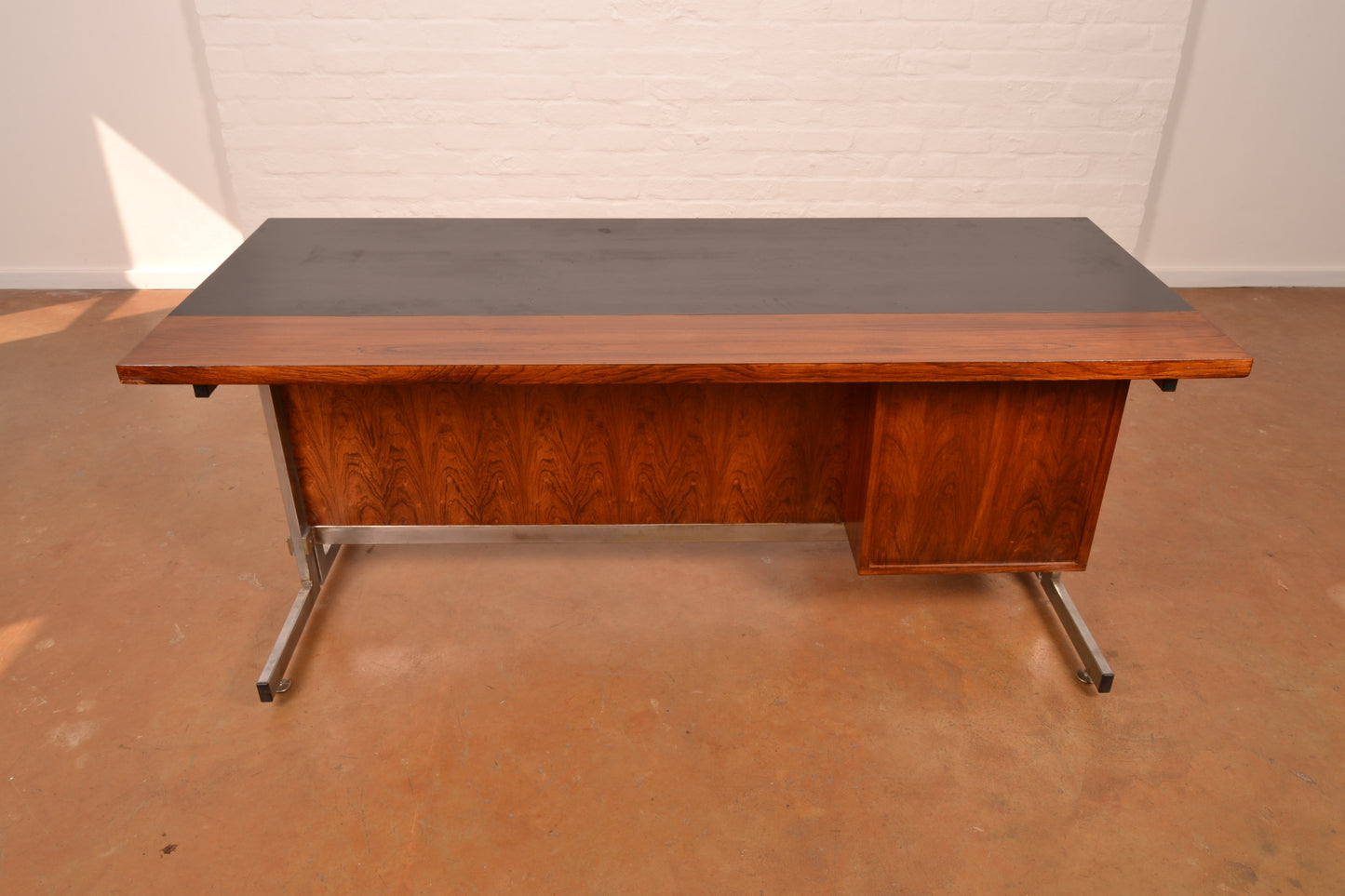 Mid Century Modern Executive Desk in Brazilian Rosewood