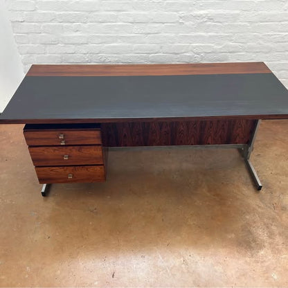Mid Century Modern Executive Desk in Brazilian Rosewood