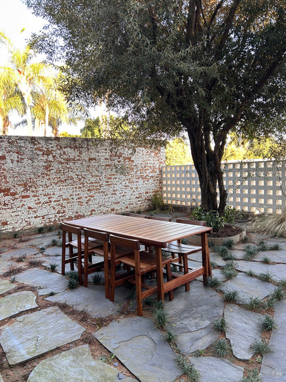 Vintage 6-Seater MCM Dining Set in Solid Kiaat by DS Vorster & Co