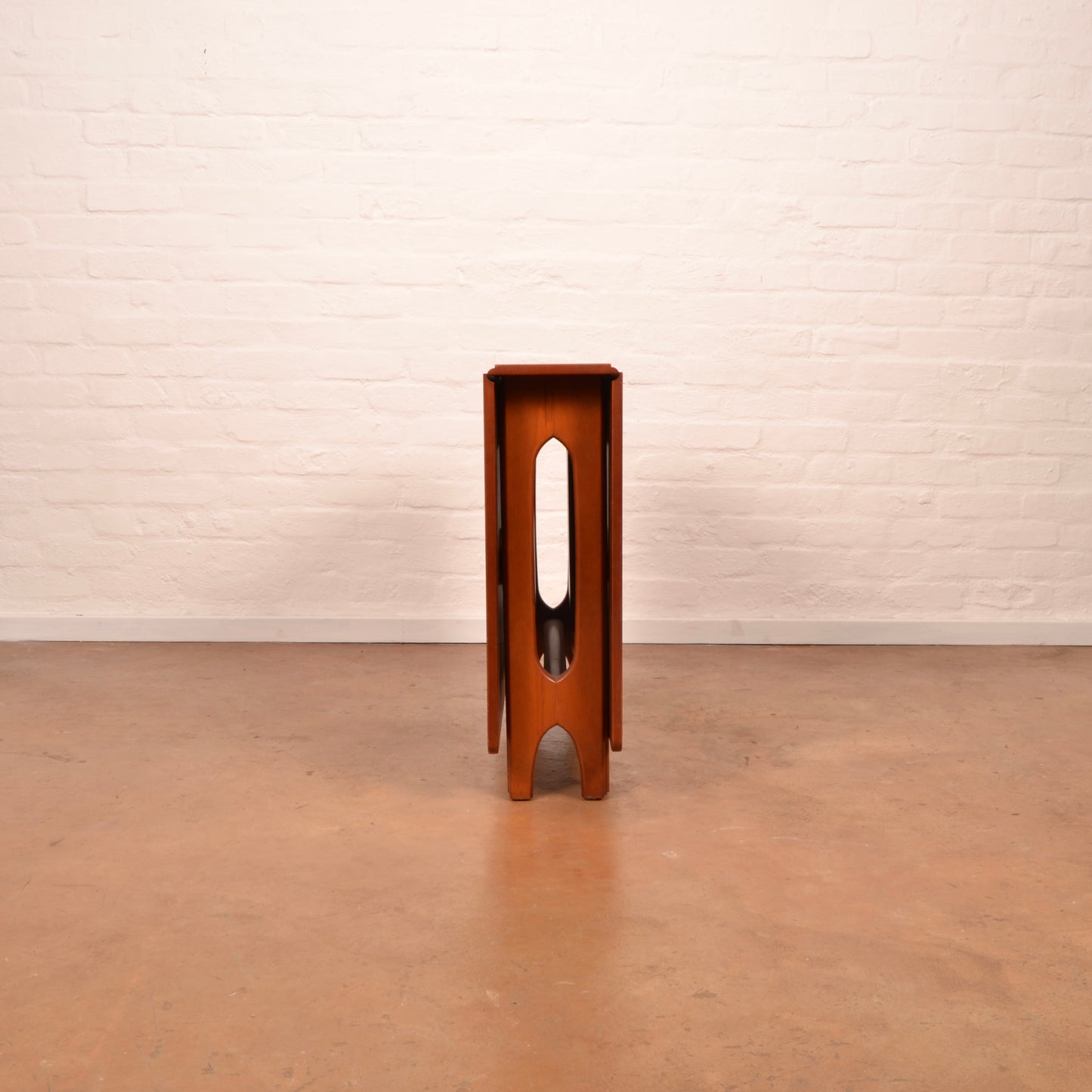 Scandinavian Mid-Century Modern Drop Leaf dining table in Burmese Teak