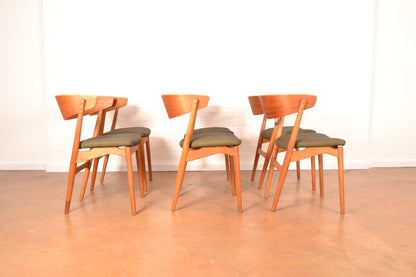 Set of 6 x Danish Mid Century Modern Dining Chairs by Sibast Møbler