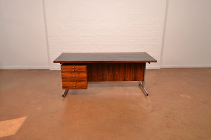 Mid Century Modern Executive Desk in Brazilian Rosewood