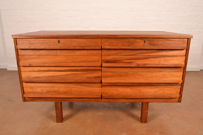 8-Drawer Mid-Century Modern Chest of Drawers in Kiaat
