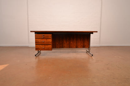 Mid Century Modern Executive Desk in Brazilian Rosewood