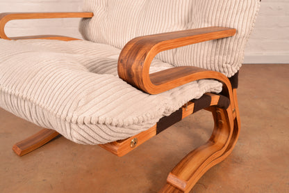 Pair of Modernist 'Skyline' Lounge Armchairs