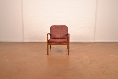 Unrestored Mid Century Modern Armchair in Mahogany