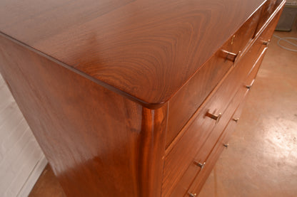 Large 6-Tier MCM Chest of Drawers in Mahogany