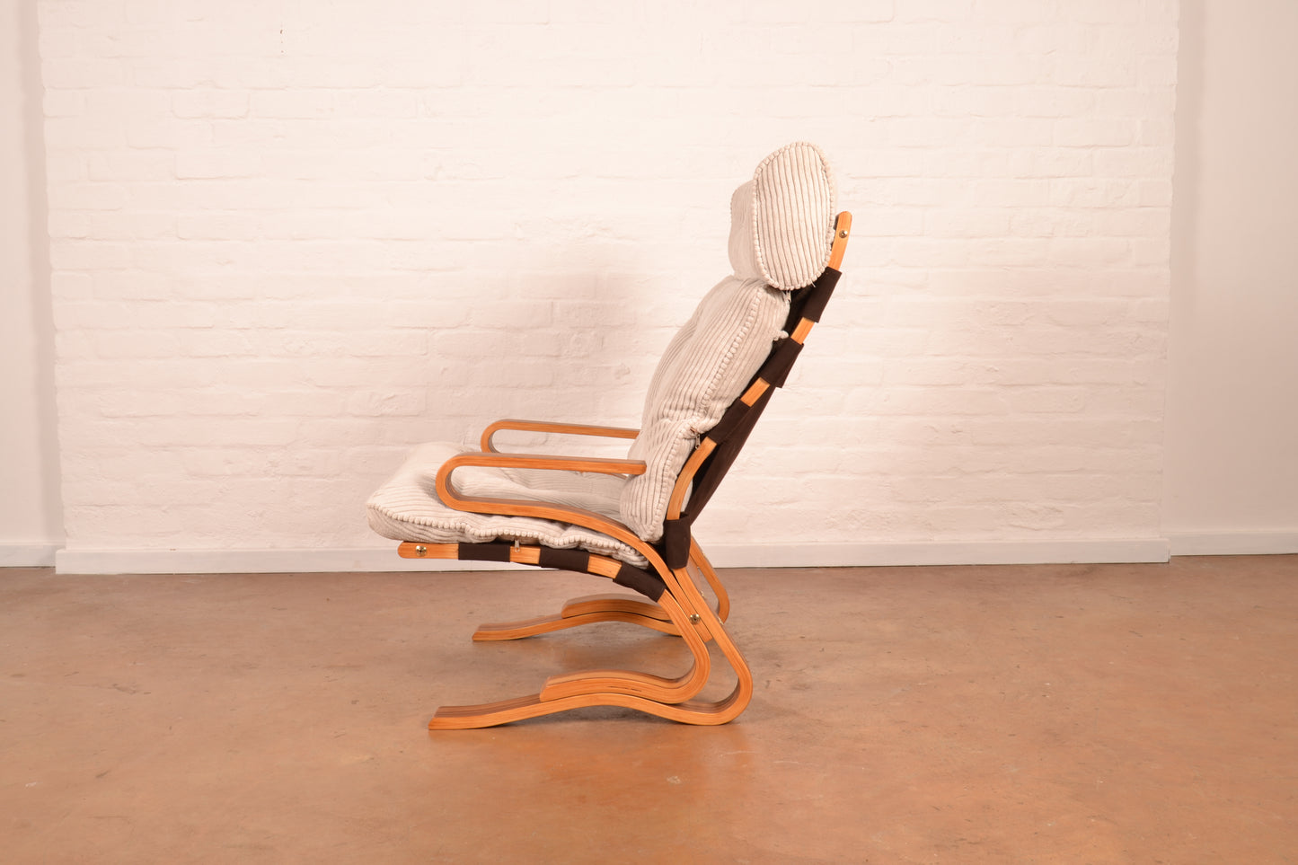 Pair of Modernist 'Skyline' Lounge Armchairs
