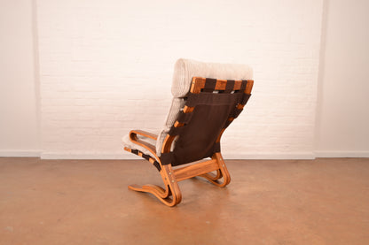 Pair of Modernist 'Skyline' Lounge Armchairs
