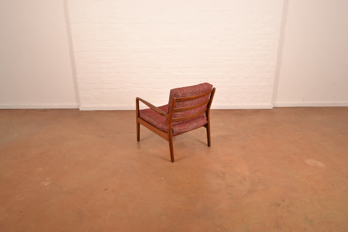 Unrestored Mid Century Modern Armchair in Mahogany