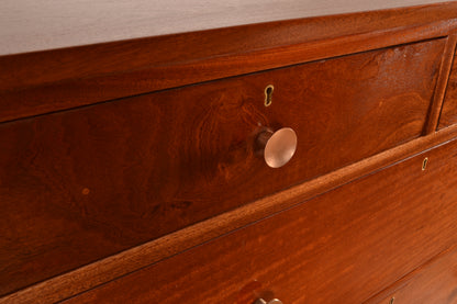 Large 6-Tier MCM Chest of Drawers in Mahogany