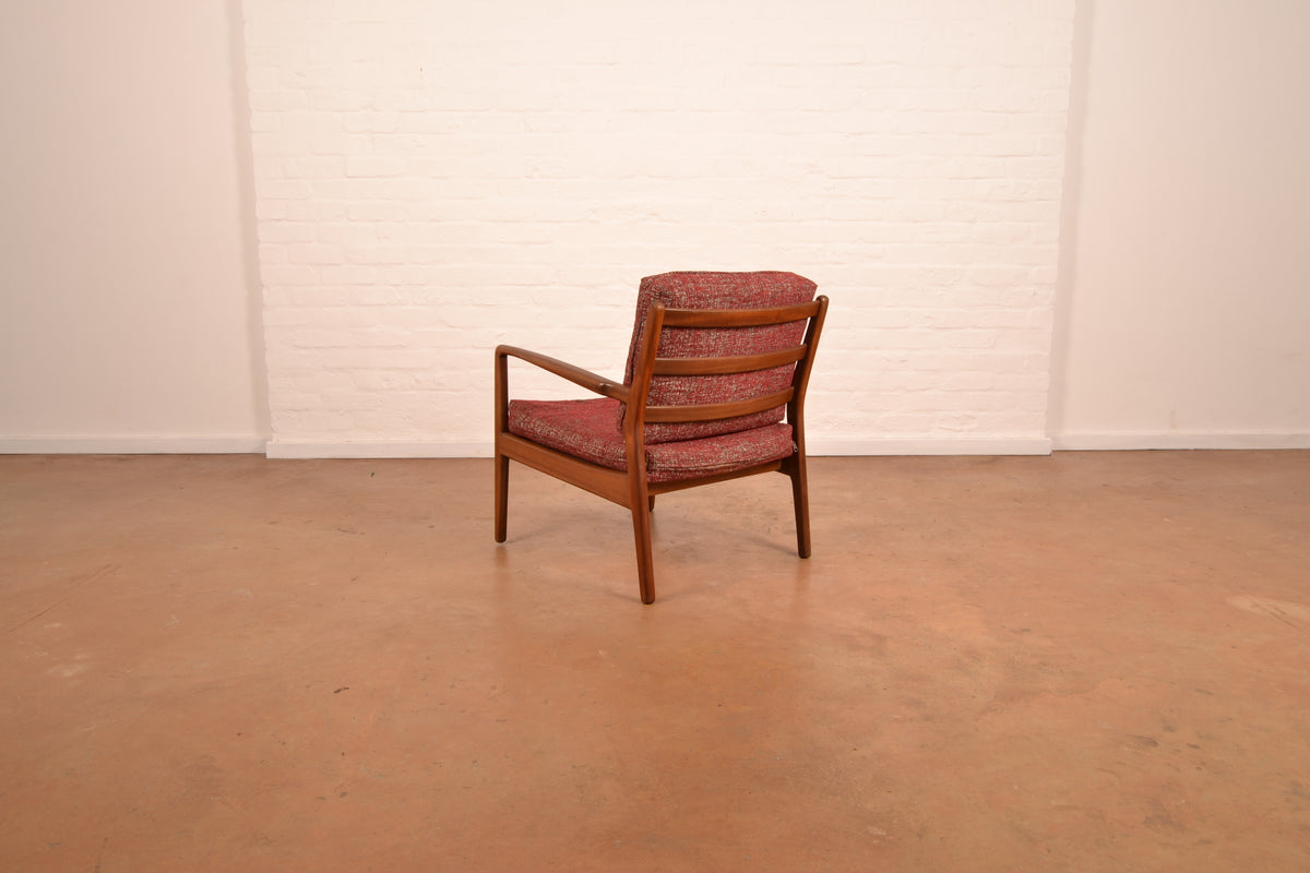 Unrestored Mid Century Modern Armchair in Mahogany
