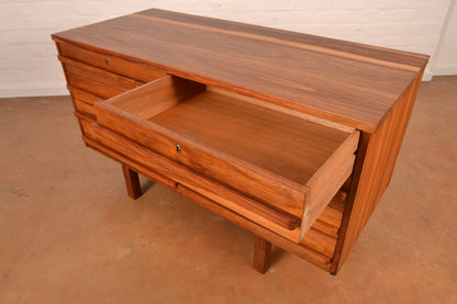 8-Drawer Mid-Century Modern Chest of Drawers in Kiaat