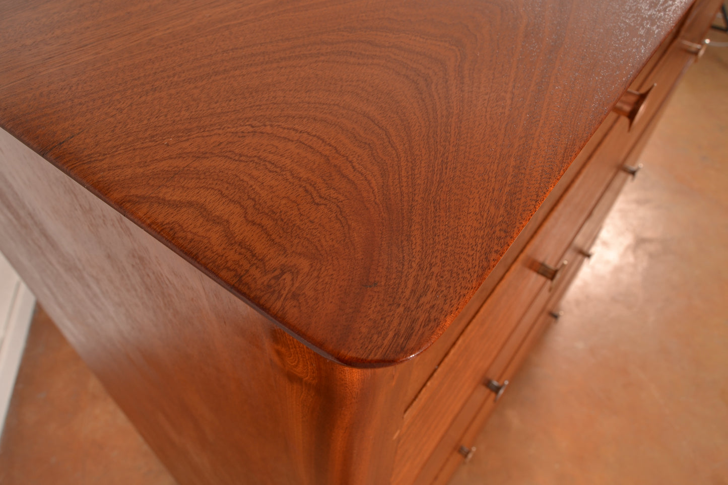 Large 6-Tier MCM Chest of Drawers in Mahogany