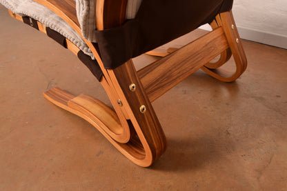 Pair of Modernist 'Skyline' Lounge Armchairs