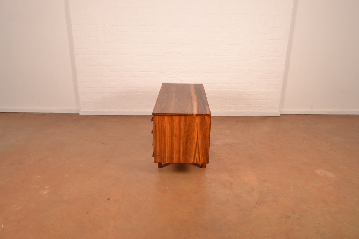 8-Drawer Mid-Century Modern Chest of Drawers in Kiaat