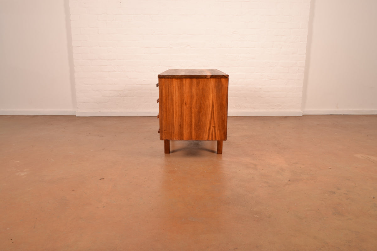 8-Drawer Mid-Century Modern Chest of Drawers in Kiaat