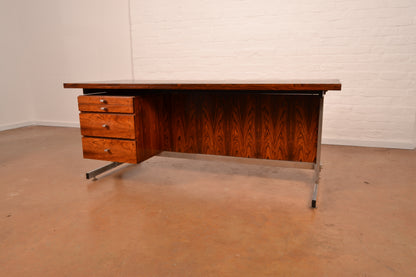 Mid Century Modern Executive Desk in Brazilian Rosewood