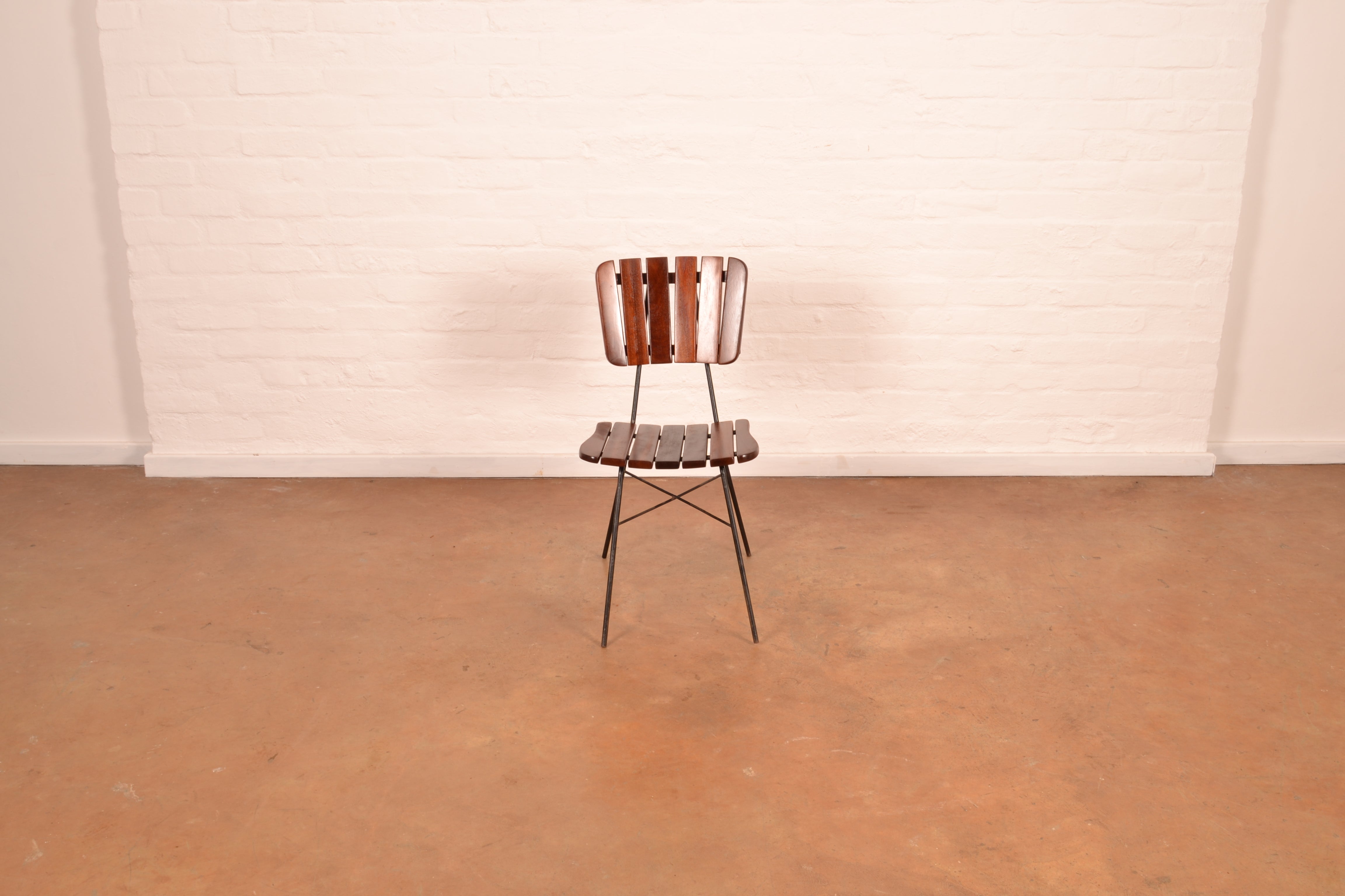 Vintage South African 6-Seater Outdoor Dining Set in solid Mahogany & Mild Steel