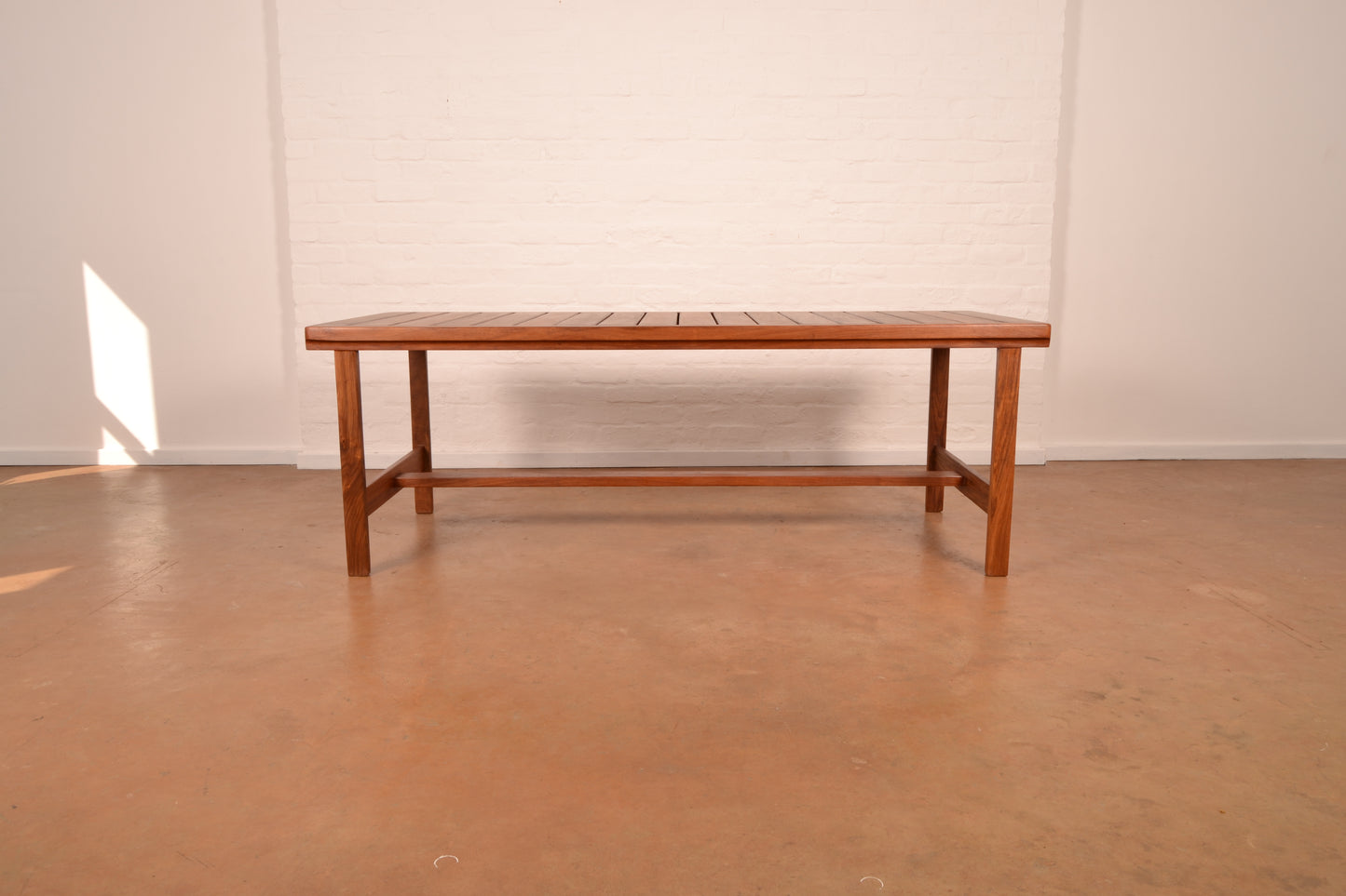 Vintage Solid Kiaat MCM Dining Table by DS Vorster & Co