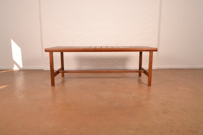 Vintage Solid Kiaat MCM Dining Table by DS Vorster & Co