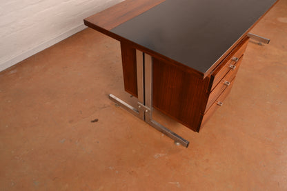 Mid Century Modern Executive Desk in Brazilian Rosewood