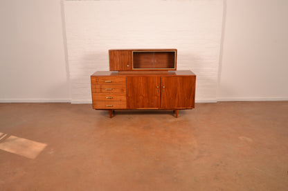 Vintage MCM Sideboard & Display Cabinet in Kiaat by Kallenbach's
