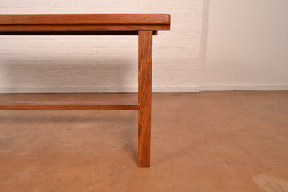 Vintage Solid Kiaat MCM Dining Table by DS Vorster & Co