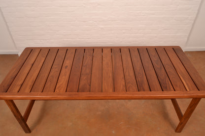 Vintage Solid Kiaat MCM Dining Table by DS Vorster & Co