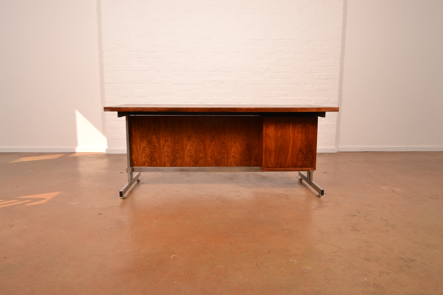Mid Century Modern Executive Desk in Brazilian Rosewood