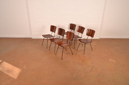 Vintage South African 6-Seater Outdoor Dining Set in solid Mahogany & Mild Steel