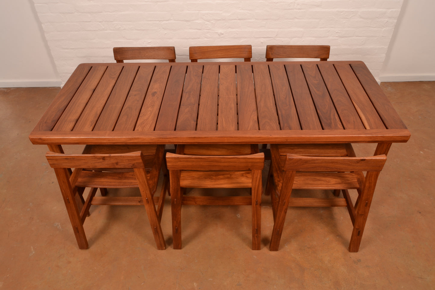 Vintage 6-Seater MCM Dining Set in Solid Kiaat by DS Vorster & Co
