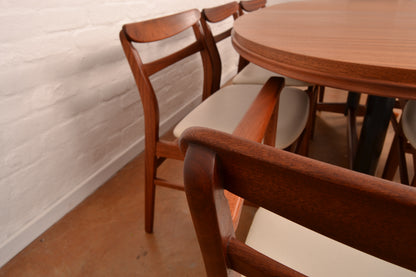 8–10 Seater Extendable South African Mid-Century Modern Dining set designed by John Tabraham for DS Vorster & Co in Mahogany