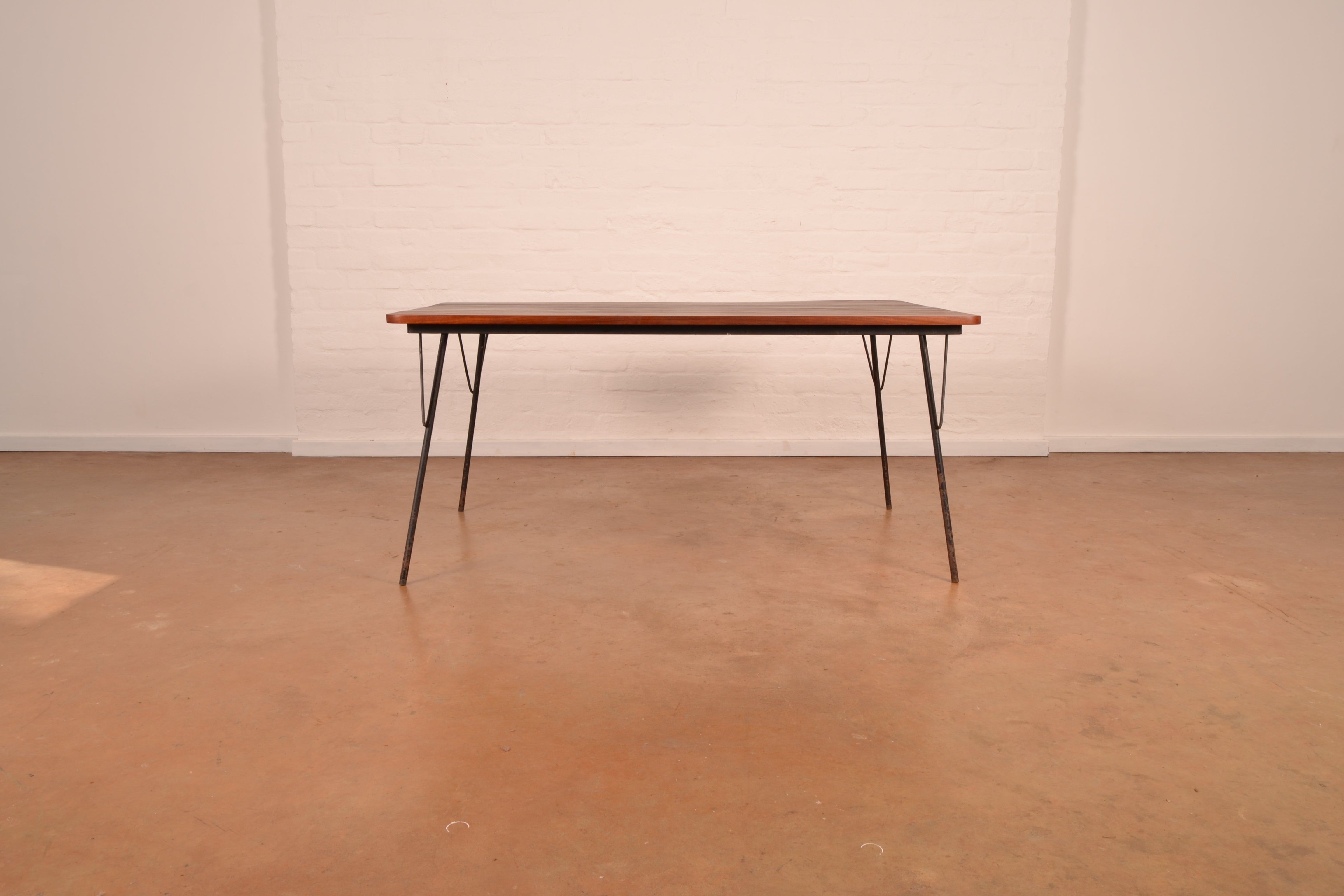 Vintage South African 6-Seater Outdoor Dining Set in solid Mahogany & Mild Steel