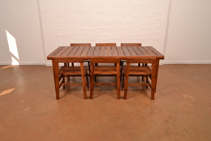 Vintage 6-Seater MCM Dining Set in Solid Kiaat by DS Vorster & Co