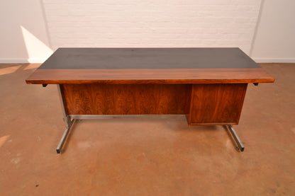 Mid Century Modern Executive Desk in Brazilian Rosewood