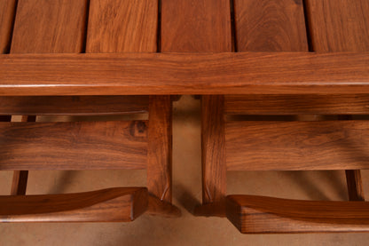 Vintage 6-Seater MCM Dining Set in Solid Kiaat by DS Vorster & Co