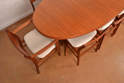 8–10 Seater Extendable South African Mid-Century Modern Dining set designed by John Tabraham for DS Vorster & Co in Mahogany