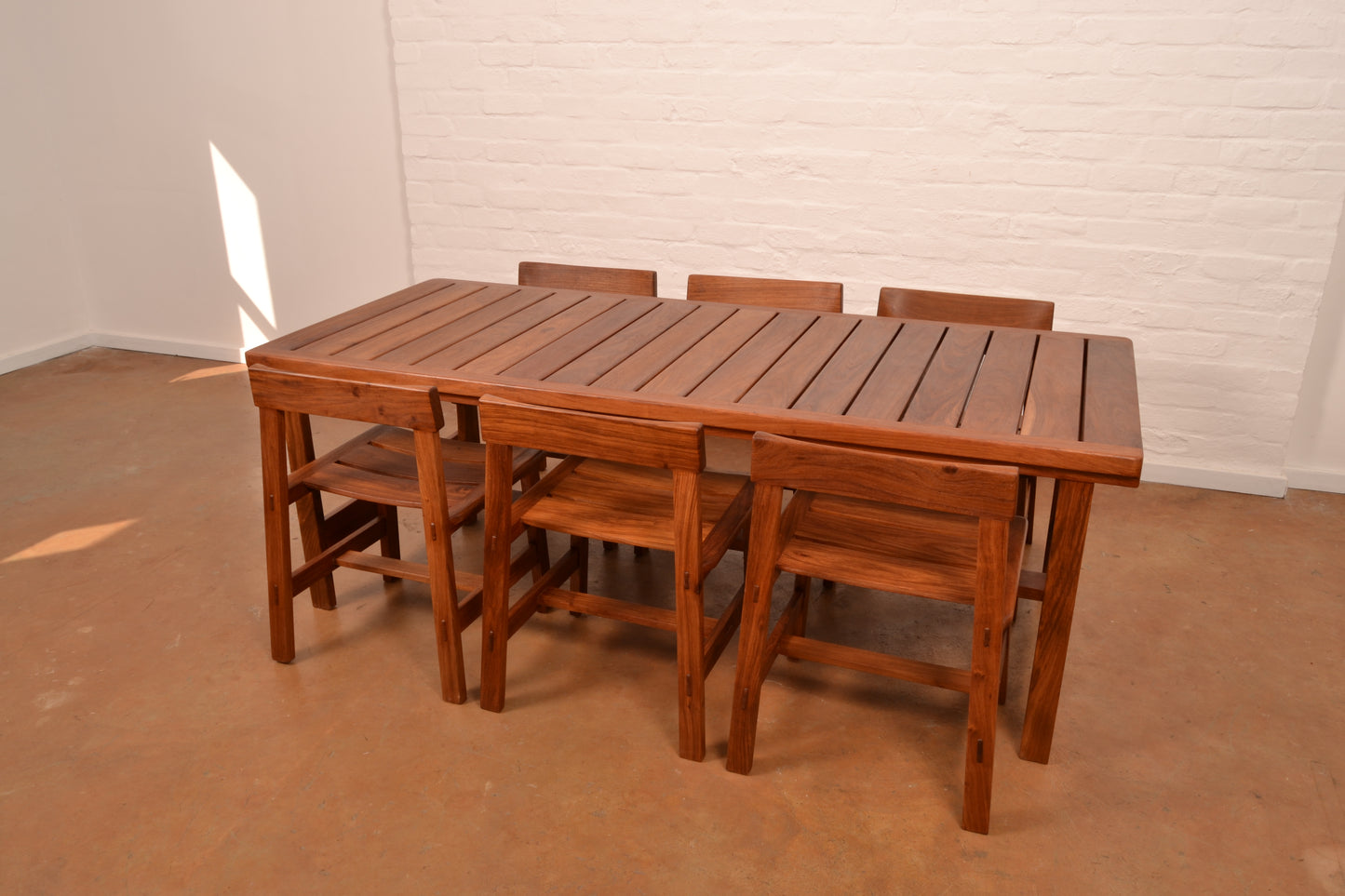 Vintage 6-Seater MCM Dining Set in Solid Kiaat by DS Vorster & Co
