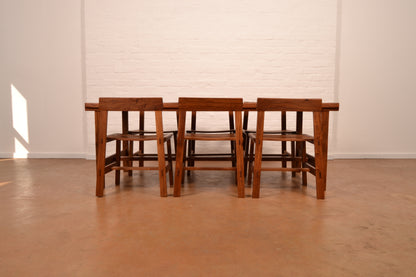 Vintage 6-Seater MCM Dining Set in Solid Kiaat by DS Vorster & Co
