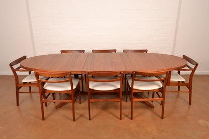 8–10 Seater Extendable South African Mid-Century Modern Dining set designed by John Tabraham for DS Vorster & Co in Mahogany