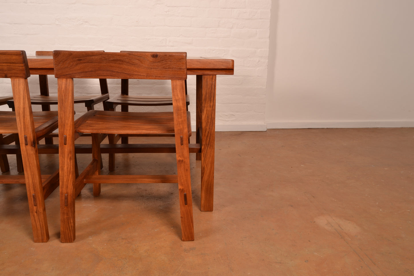 Vintage 6-Seater MCM Dining Set in Solid Kiaat by DS Vorster & Co