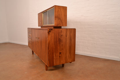 Vintage MCM Sideboard & Display Cabinet in Kiaat by Kallenbach's