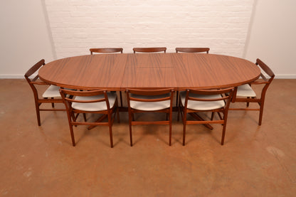 8–10 Seater Extendable South African Mid-Century Modern Dining set designed by John Tabraham for DS Vorster & Co in Mahogany