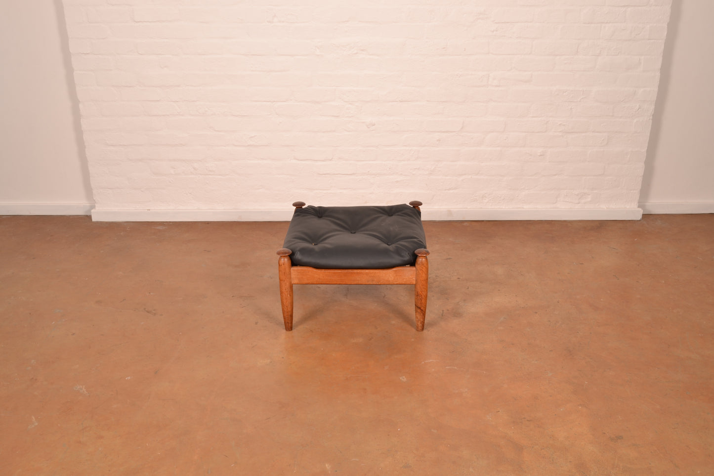 Vintage ‘Amiral’ Lounge Chair & Ottoman in Solid Kiaat