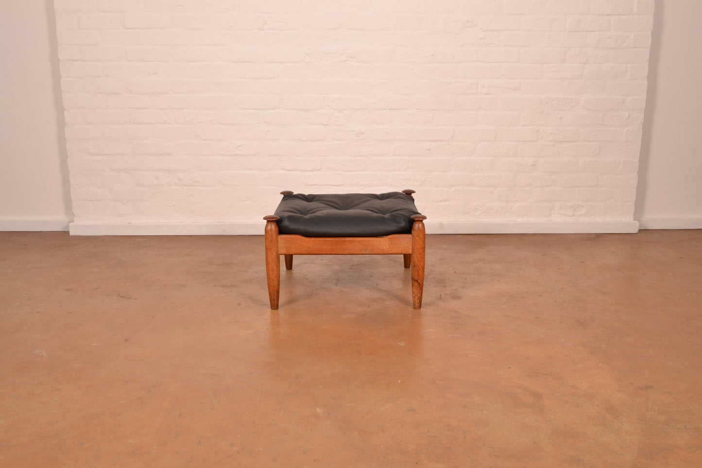 Vintage ‘Amiral’ Lounge Chair & Ottoman in Solid Kiaat