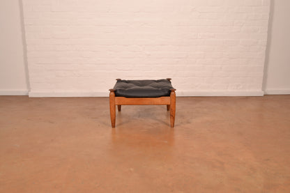 Vintage ‘Amiral’ Lounge Chair & Ottoman in Solid Kiaat