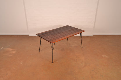 Vintage South African 6-Seater Outdoor Dining Set in solid Mahogany & Mild Steel