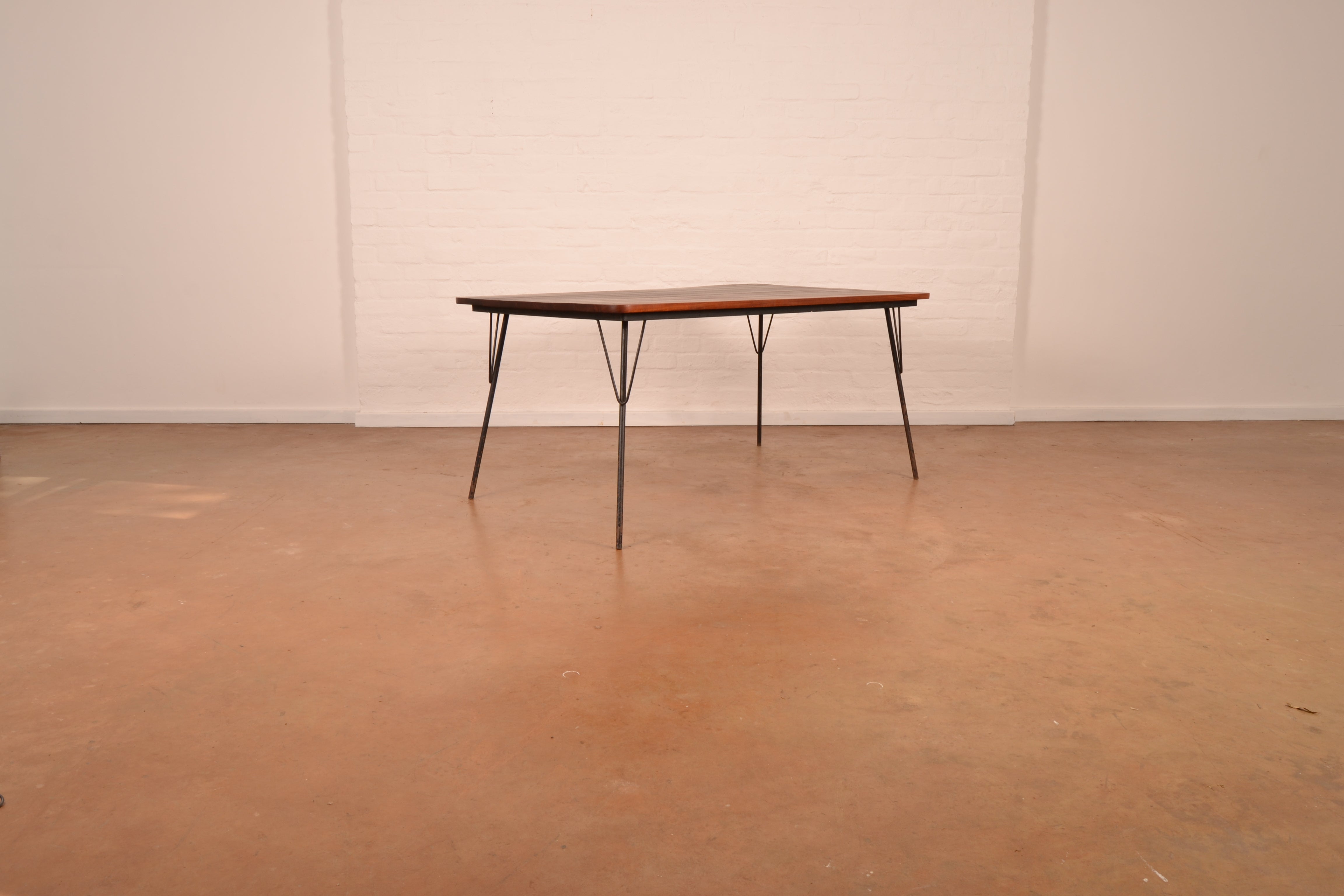 Vintage South African 6-Seater Outdoor Dining Set in solid Mahogany & Mild Steel