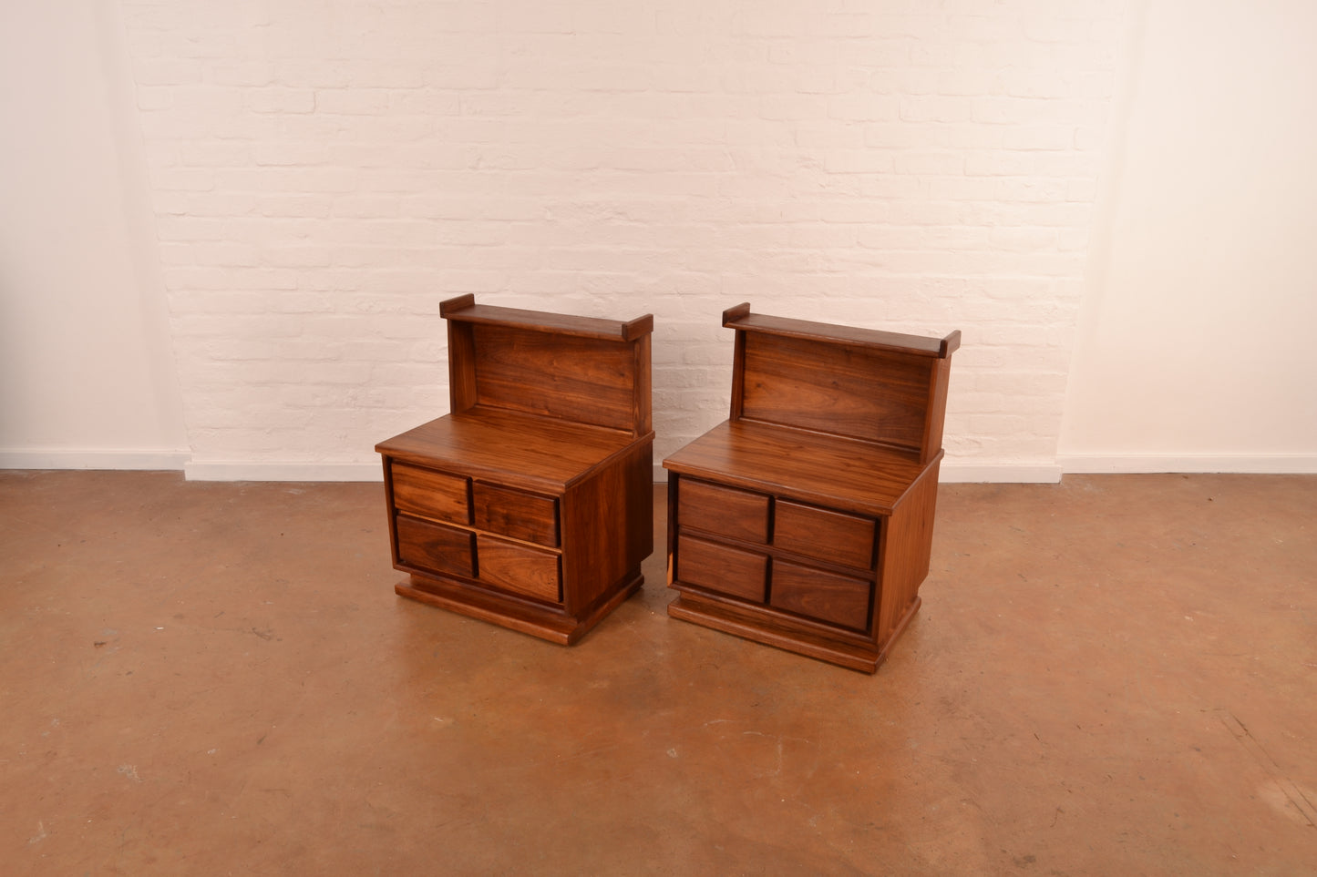 Pair of 70’s Style Bedside Cabinets